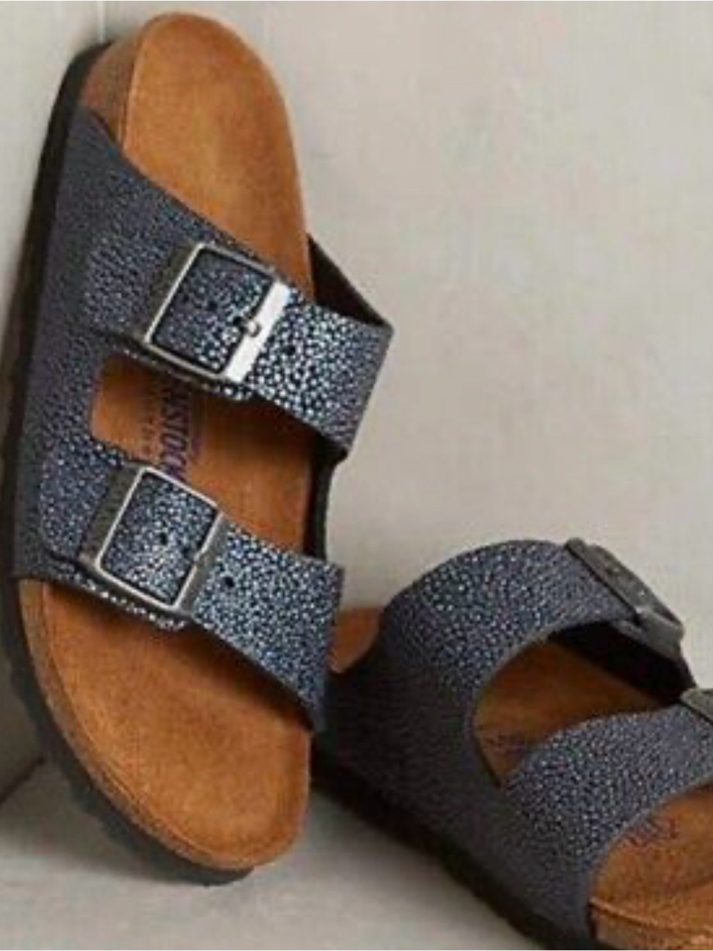 Birkenstock Textured Slide Sandals
